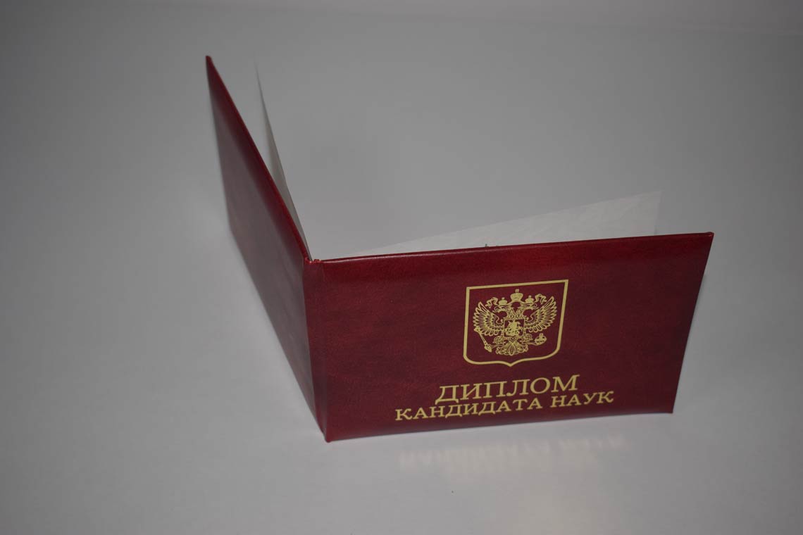 Диплом Кандидата Наук 2001-2012 в Орске корка