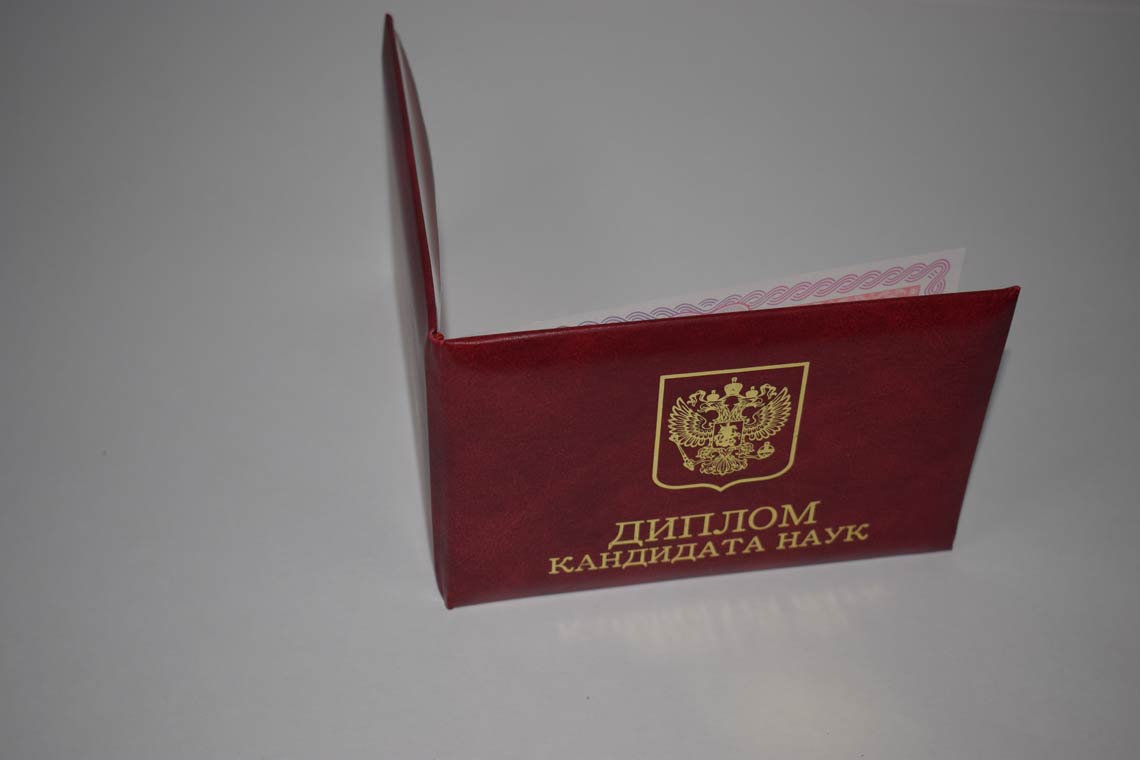 Диплом Кандидата Наук 2013-2016 в Орске корка
