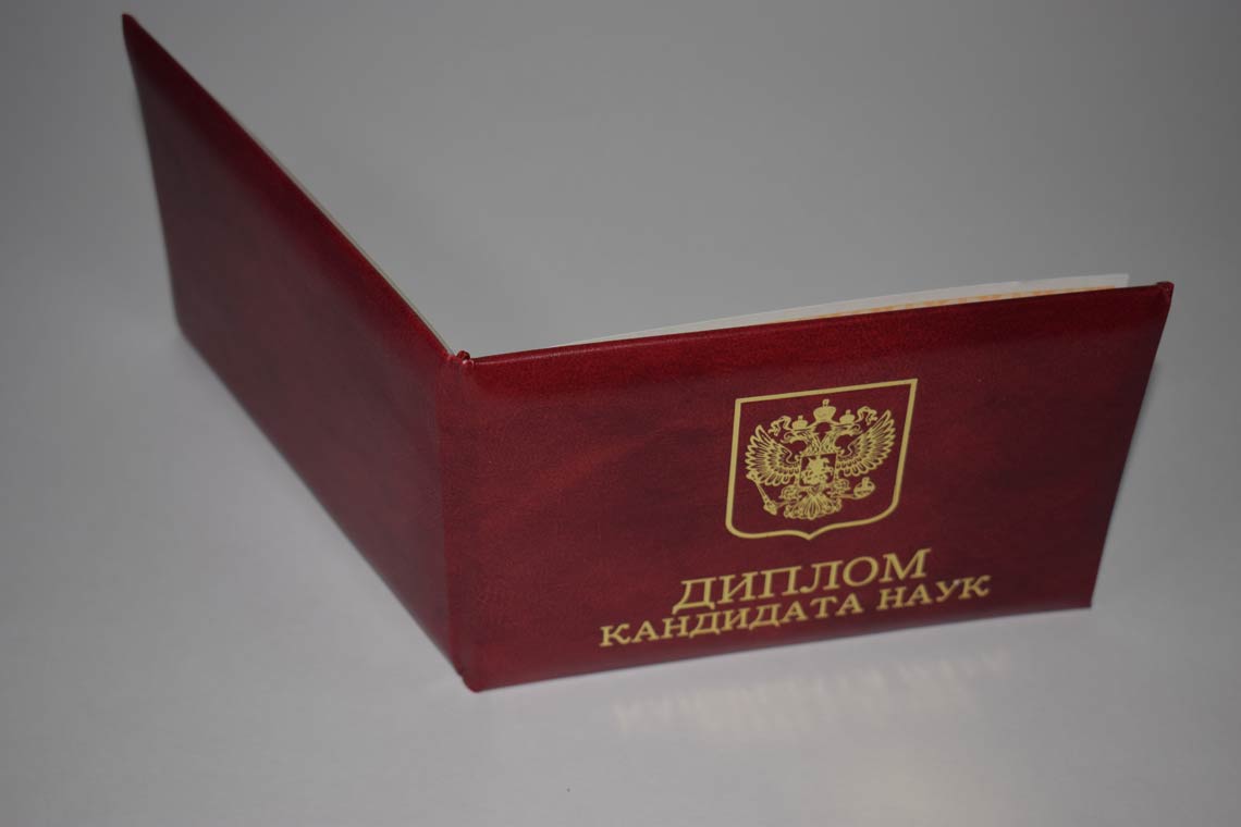 Диплом Кандидата Наук 2017-2025 в Орске корка
